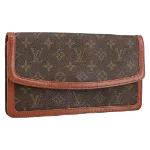 Brown Canvas Louis Vuitton Pochette Dame