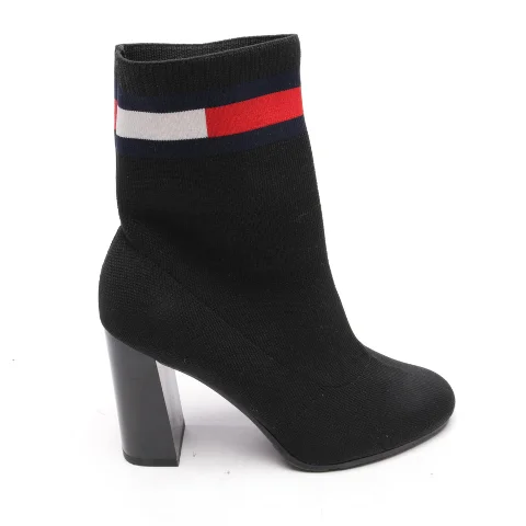 Black Fabric Tommy Hilfiger Boots