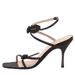 Brown Satin Prada Sandals