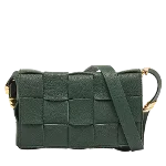 Green Leather Bottega Veneta Crossbody Bag