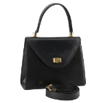 Black Leather Bally Handbag