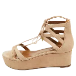 Beige Suede Aquazzura Sandals