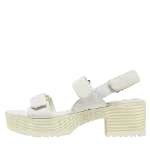 White Leather Prada Sandals