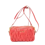 Red Leather Miu Miu Crossbody Bag