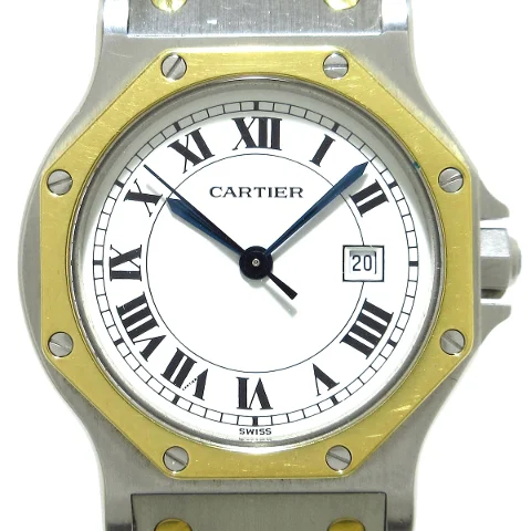 Silver Yellow Gold Cartier Watch
