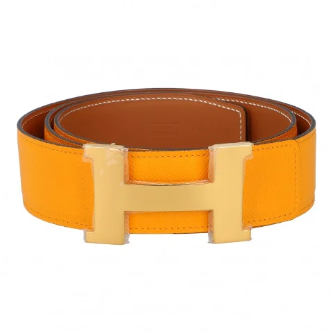 Yellow Leather Hermès Belt