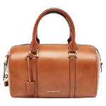 Brown Leather Burberry Travel Bag