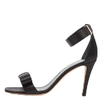 Black Satin Celine Sandals