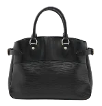 Black Leather Louis Vuitton Passy