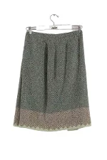 Green Wool Christian Lacroix Skirt