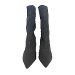 Black Leather Yeezy x Adidas Boots