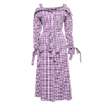 Purple Cotton Prada Dress