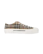 Beige Cotton Burberry Sneakers