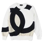 White Cotton Chanel Sweatshirt