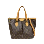 Brown Canvas Louis Vuitton Palermo