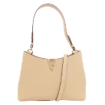 Beige Leather Versace Handbag