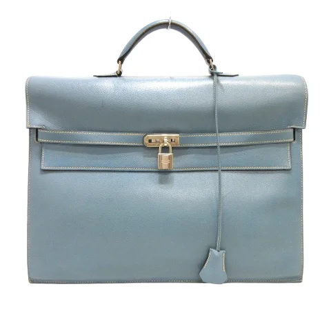 Blue Leather Hermès Briefcase