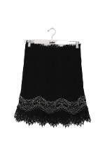 Black Fabric Sandro Skirt