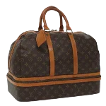 Brown Canvas Louis Vuitton Travel Bag