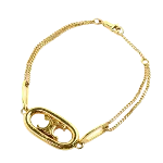 Gold Metal Celine Bracelet