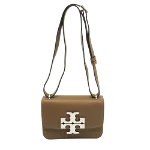 Grey Leather Tory Burch Shoulder Bag