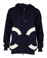 Navy Cotton Chanel Sweatshirt