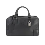 Black Leather Loewe Handbag