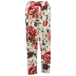 White Fabric Dolce & Gabbana Pants