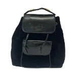 Black Leather Loewe Backpack