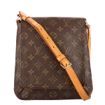 Brown Canvas Louis Vuitton Musette Salsa