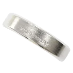 Silver Metal Burberry Ring