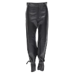 Black Leather Bottega Veneta Pants