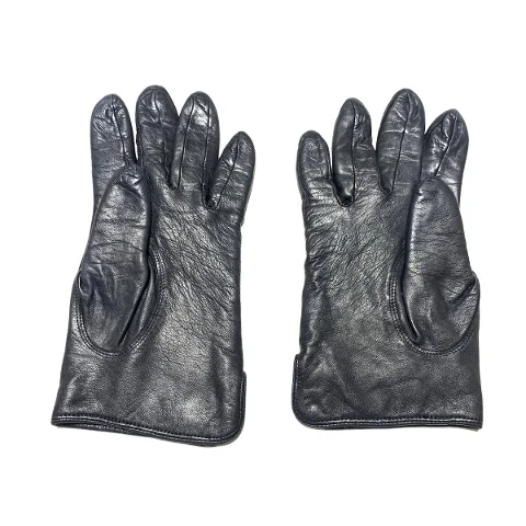 Black Leather Chloé Gloves