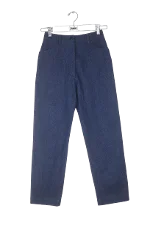 Blue Cotton Alaïa Pants