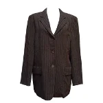 Brown Wool DKNY Coat & Jacket