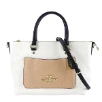 White Leather Coach Handbag