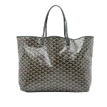 Black Fabric Goyard St Louis Tote