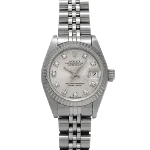 Silver Glass Rolex Watch