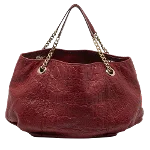 Red Leather Carolina Herrera Handbag