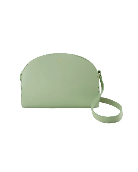 Green Leather A.P.C. Shoulder Bag