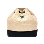 Beige Plastic Chanel Backpack