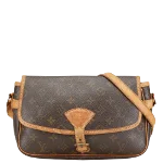 Brown Canvas Louis Vuitton Sologne