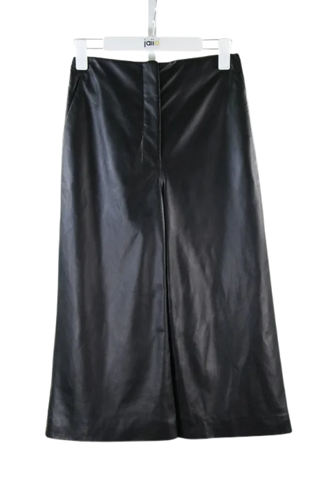 Black Leather Altuzarra Skirt