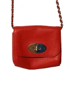 Red Leather Mulberry Shoulder Bag