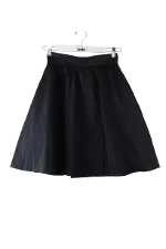 Black Polyester Paule Ka Skirt