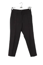 Black Wool IRO Pants