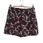 Burgundy Cotton Marni Shorts
