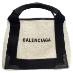 White Canvas Balenciaga Tote