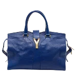 Blue Leather Yves Saint Laurent Tote