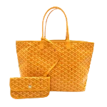 Yellow Canvas Goyard Tote